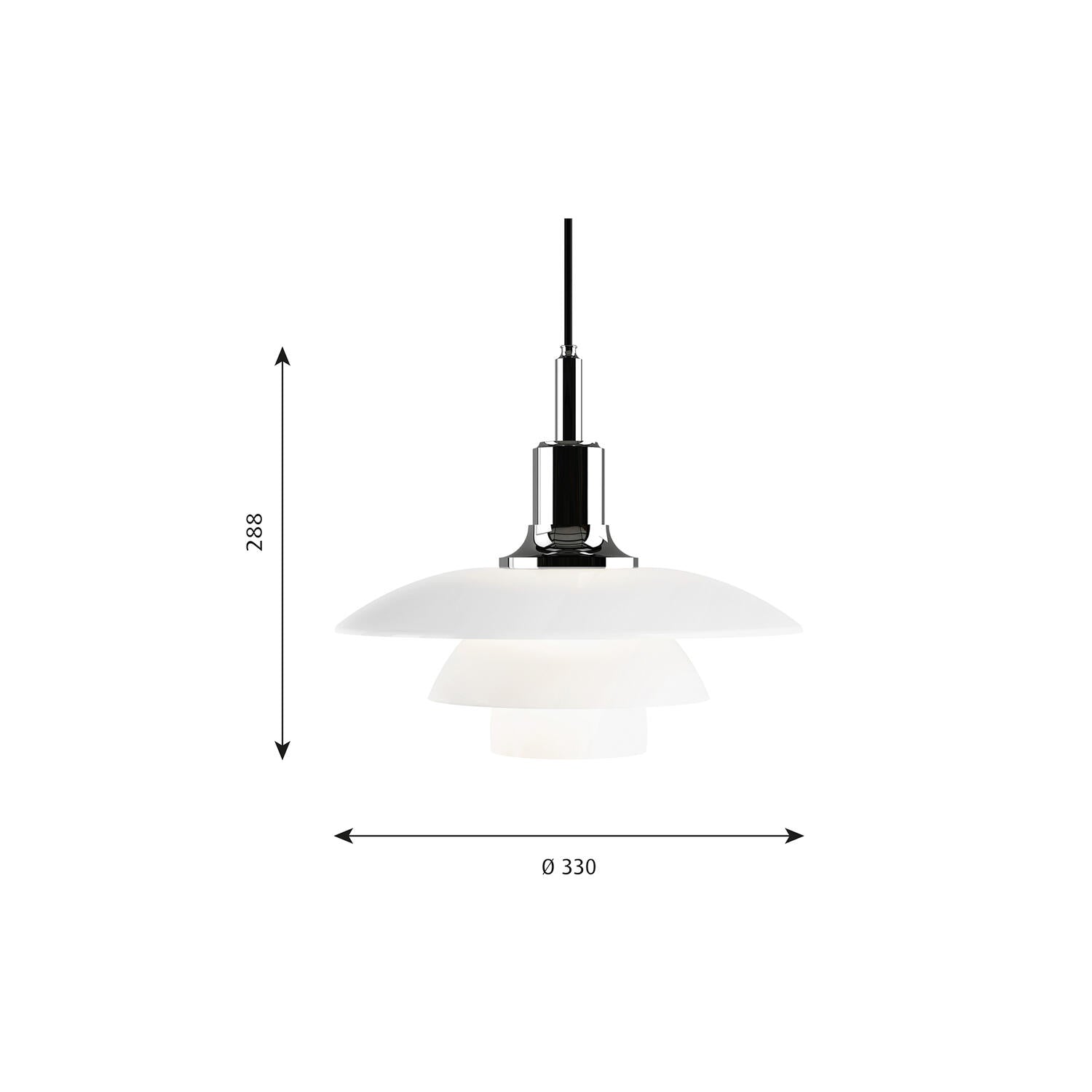 PH 3½-3 GLAS PENDEL