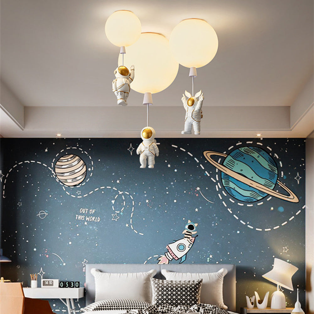 Fateh Modern Moon/Astronauts LED loftslampe