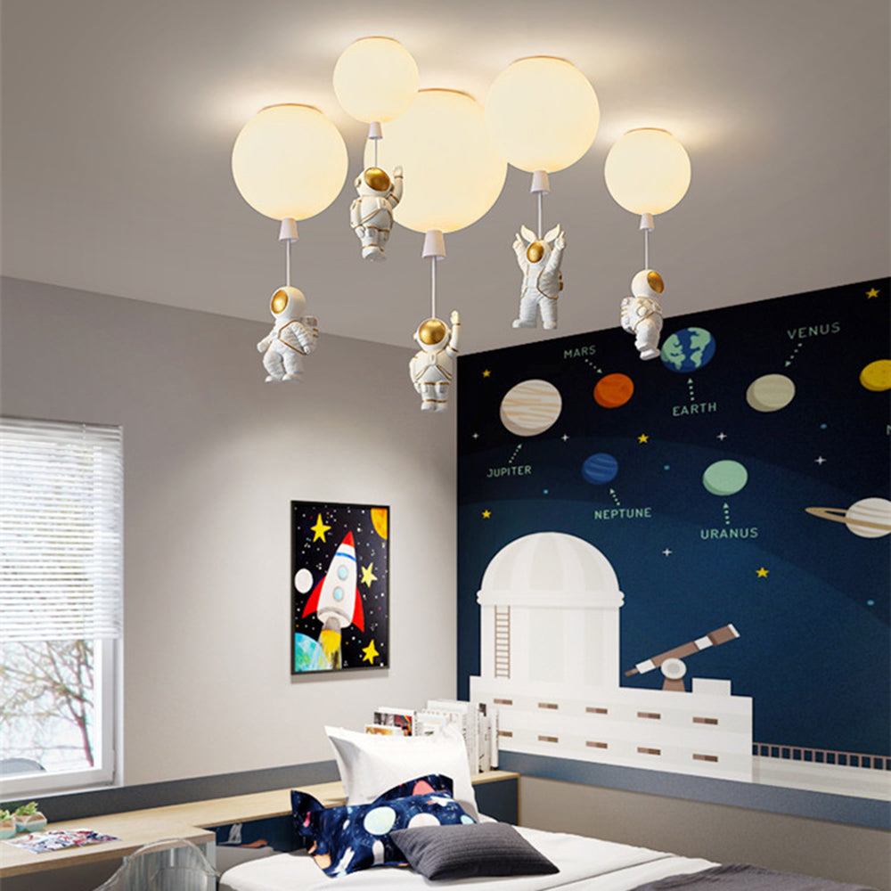 Fateh Modern Moon/Astronauts LED loftslampe