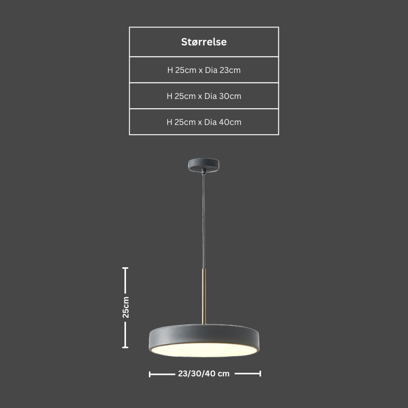 UFO-tallerken LED-pendel