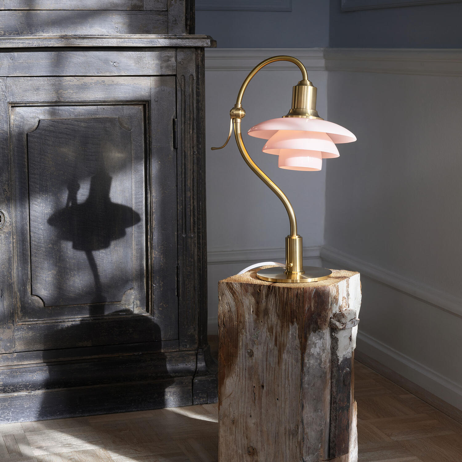 PH 2/2 QUESTION MARK PALE ROSE BORDLAMPEN