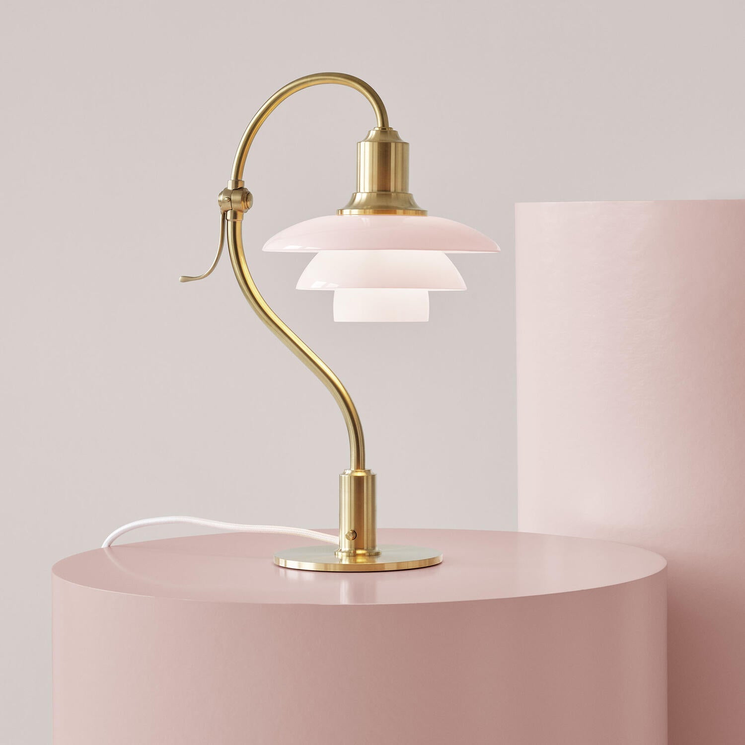PH 2/2 QUESTION MARK PALE ROSE BORDLAMPEN