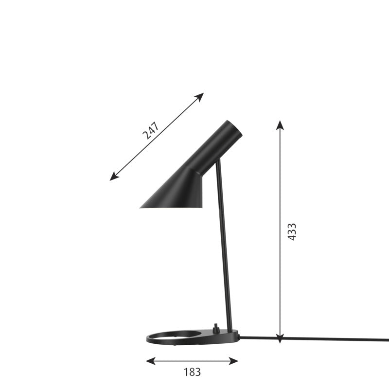 AJ MINI BORDLAMPE WARM GREY