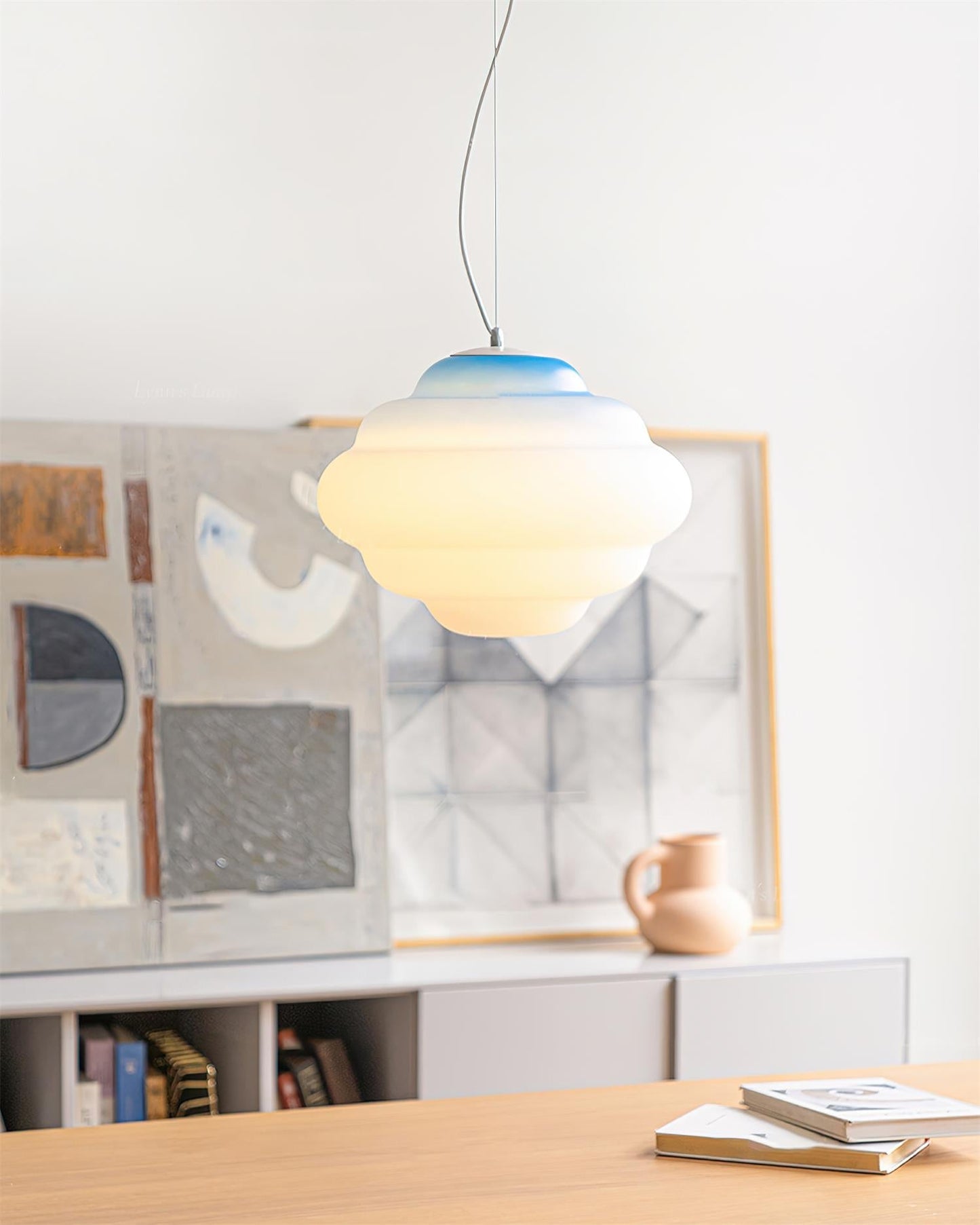 Gradient Cloudy Pendel Lampe