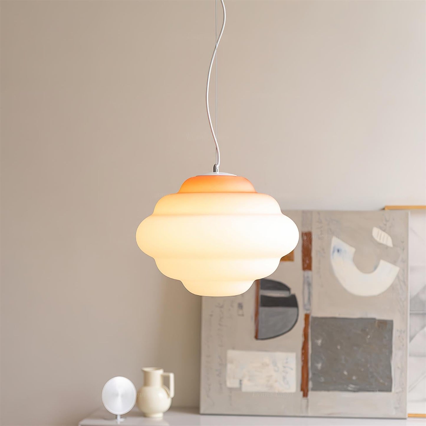 Gradient Cloudy Pendel Lampe