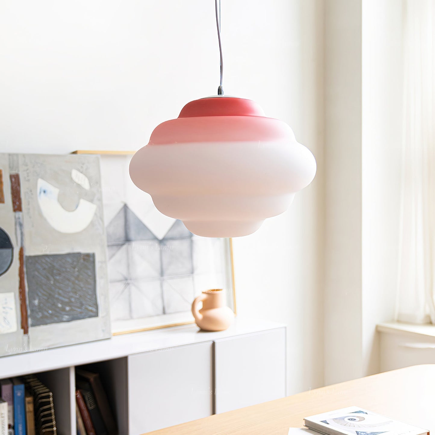 Gradient Cloudy Pendel Lampe