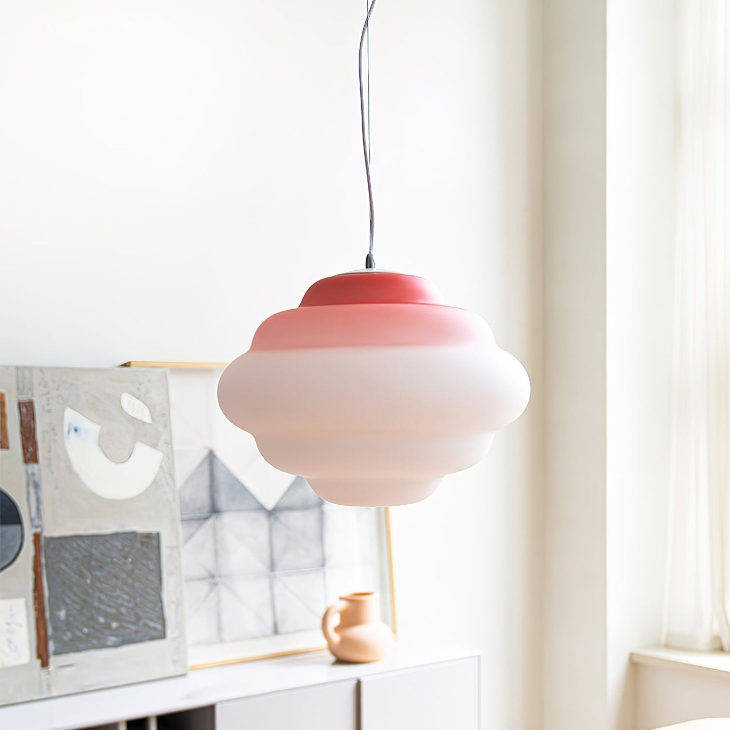 Gradient Cloudy Pendel Lampe