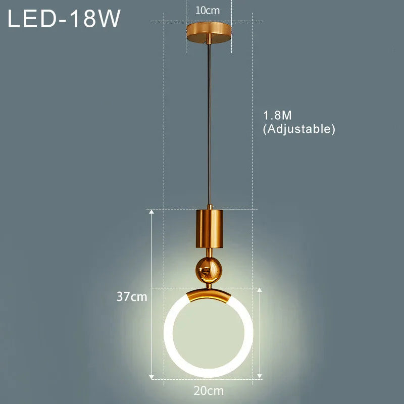 Nordisk enkel led-pendel