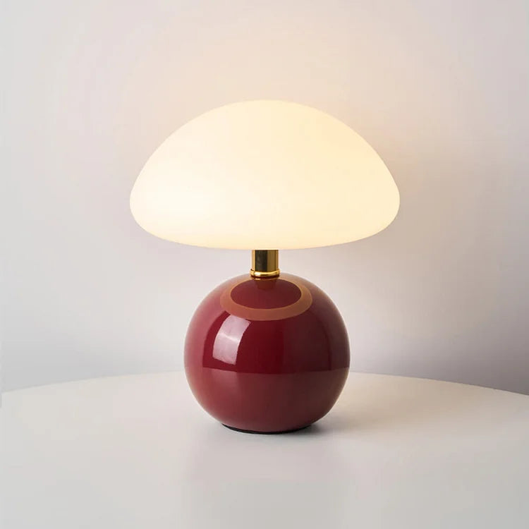 Fransk cremefarvet champignonlampe