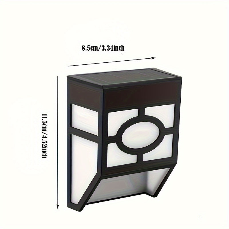 Solar LED-væglampe (2 pakker)