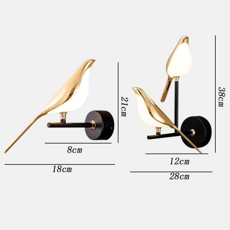 MrBird™ | Moderne Væglampe i form af Fugle